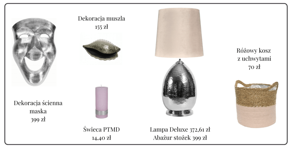 aranżacja glamour
