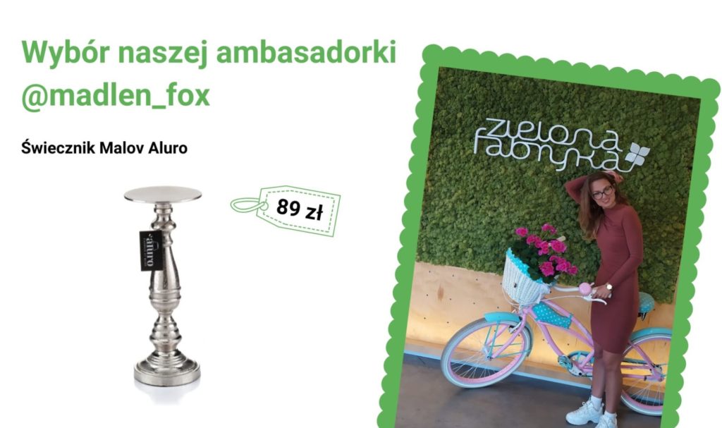 Świecznik Malov Aluro - wybór naszej ambasadorki @madlen_fox